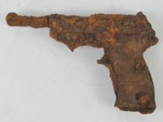 A German P38 in relic condition. Battlef