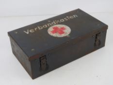 A WWII German medical kit having medical