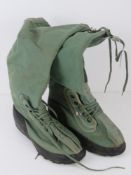 A pair of extreme cold weather boots US