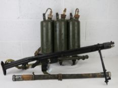 A deactivated LPO-50 flame thrower havin