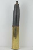 An inert WWI British shrapnel round with