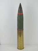 An inert WWII British 25pr shell with he