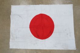 A WWII Japanese cotton flag, approx 101