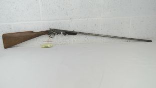 A deactivated single barrel Belgian .410