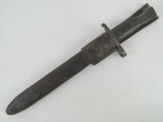 A WWI Canadian Ross Rifle Mk2 bayonet wi