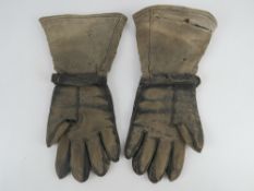 A rare pair of WWII German gauntlet glov