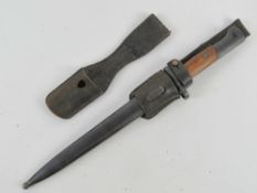 A WWII Czech Mauser bayonet dated 1944 w