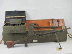 A deactivated Italian Breda Bren .30-06
