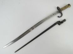 A French Chassepot 1866 pattern sword en