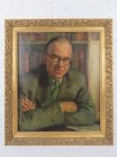 GHB (George) Holland (1901-1987), oil on canvas, half length portrait of the Composer William