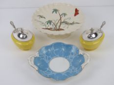 A single Copeland fluted and footed tazza, together with a George Jones dish and Paragon china