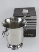 A Guy Degrenne champagne ice bucket, as new in box.