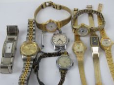 A quantity of assorted ladies wristwatches including; Timex, Citizen , Accurist, Transglobe, etc.