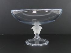 A large and impressive Versace Medusa Lumiere tazza, the clear glass bowl raised upon a spreading