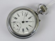 A rare double sided pocket chronograph having English? movement c1890-1900.