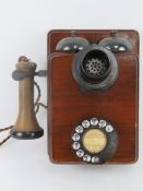 A vintage GPO telephone having handset,