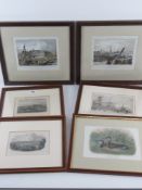 A quantity of assorted prints and steel engravings inc Fishmongers Hall London, Old London Bridge,