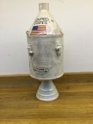 A late 1960s ceramic Apollo 11 commemorative ceramic red wine decanter as made by Bartossini.
