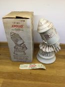 A rare Tom Sims Apollo decanter (4/5 quart) once containing Kentucky Straight Bourbon Whiskey as
