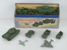 Dinky Supertoys by Meccano; a boxed Tank Transporter with Tank, Gift Set 698.