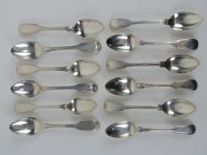 A set of twelve Victorian HM silver teaspoons,
