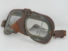 A pair of WWII RAF MkVIII flying goggles.