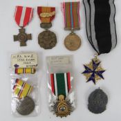 A quantity of assorted military medals inc; Gulf War Liberation of Kuwait, Veteran's medal,