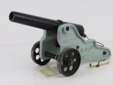 A deactivated 10 bore table top starting cannon with deactivation certificate.