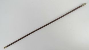 A The Church Lads Brigade for the Diocese of London swagger stick, white metal finial having emblem