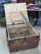 A Russian Maxim gun trolley transit case.