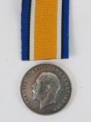 A WWI British War Medal, Norfolk Regiment PTE H.V.D Wilson 36981.
