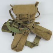 A Patten 37 webbing, includes; small back pack, webbing belt, straps, water bottle,