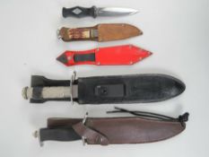 Five assorted knives.