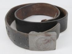 A WWII German Hitler Youth belt and buckle.