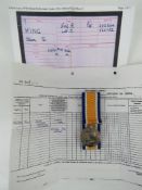 A WWI British War Medal, Norfolk Regiment, PTE OS King 202244.