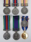 Seven British Elizabeth II medals inc, Iraq, Northern Ireland, Afghanistan, Gulf 1990-91,