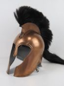 A reenactor or display piece Spartan style helmet.