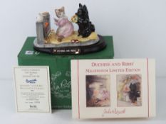 Royal Doulton Beswick Ware, Beatrix Potter; 'Duchess and Ribby Millenium Tableau,