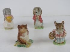 Beswick Beatrix Potter; Four figurines h