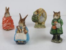 Beswick Beatrix Potter; four figurines b