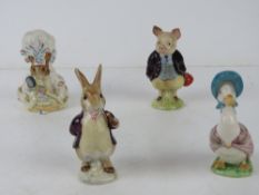 Beswick Beatrix Potter; Four figurines h
