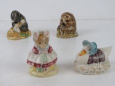 Beswick Beatrix Potter; four figurines b