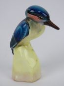 A rare Royal Doulton seating Kingfisher figurine having green backstamp,