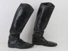 A pair of WWII German officers black leather boots.
