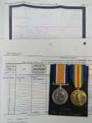 A WWI British War and Victory Medal pair, Norfolk Regiment, PTE W.D. Breame 25660.