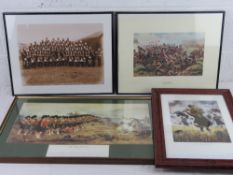 A print of 'The 79th at the River Escaut, May 1940', size 15 x 21 inches.