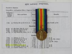 A WWI British Victory Medal, Norfolk Regiment, 2nd LT R.Pollard.