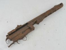 A PPSH41 relic - top and bottom receiver, recovered from the Kurland Pocket.