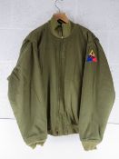 A WWII USA Tankers Jacket, size 48.