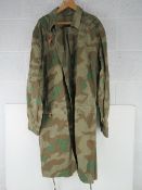 A reproduction WWII German Zeltbahn Para Smock.